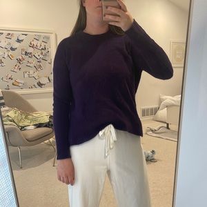 Purple cashmere sweater